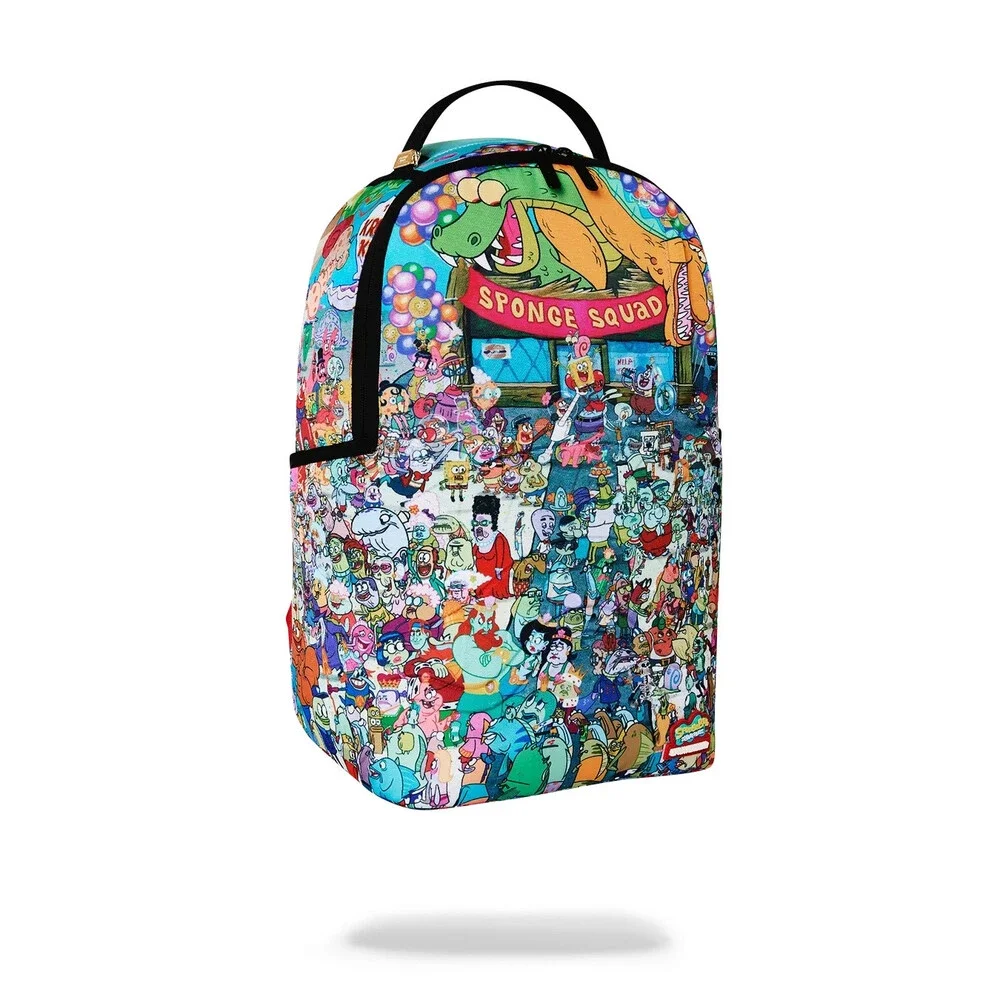 Sprayground Spongebob Big Ocean Party Backpack Unisex Multi Shoulder Bag SPR336